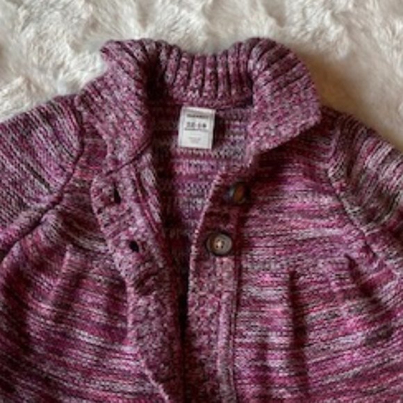 3/$25 Old Navy Girl's Knitted Sweater Cardigan Size 12-18 MTH - Picture 6 of 7